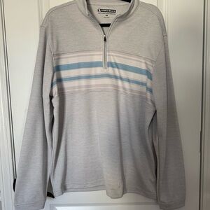 Pebble Beach Men’s Gray Quarter Zip Large Pullover